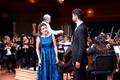 Thumbnail image of item number 1 in: '[A man and a woman singing at the UNT College of Music Gala]'.