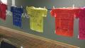 Primary view of [Shirts hanging at Clothesline Project]