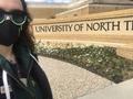 Primary view of [Nikki Machacek selfie on UNT campus]
