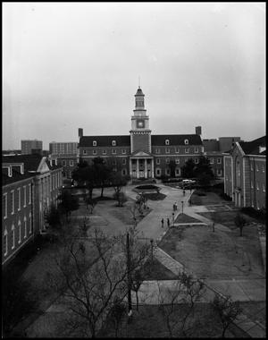 Primary view of object titled '[North side of Administration Building at North Texas State University #1]'.