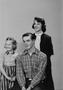 Photograph: [Photograph of siblings Cliff, Betty, and Judy Wallace, both sisters …