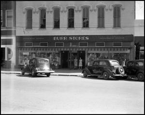 Primary view of object titled '[Burr Stores in Denton Texas, 1942]'.