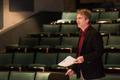Photograph: [David Culter standing at the UNT Music Entrepreneurship Competition …