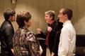Thumbnail image of item number 1 in: '[Andrew Williams, Deborah Brooks, David Cutler, and William Root at the UNT Music Entrepreneurship Competition Finals]'.
