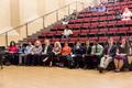Photograph: [Participants seated at the UNT Music Entrepreneurship Competition Fi…