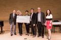 Thumbnail image of item number 1 in: '[Sarina Bachleitner with judges and faculty at the UNT Music Entrepreneurship Competition Finals]'.