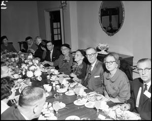 Primary view of object titled '[Old Timer's Banquet Reception For Alumni]'.