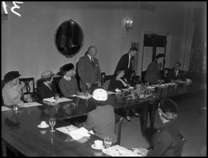 Primary view of object titled '[Alumni Officer Dinner in 1955]'.