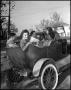 Photograph: [Betty Berry in a Car with other Students]