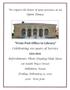 Primary view of [Open House flyer to celebrate the centennial of the Hillsboro City Library]