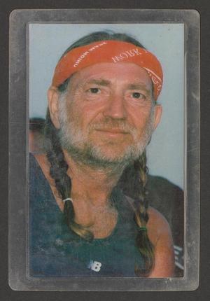 Primary view of object titled '[Signed Willie Nelson Pedernales country club card]'.