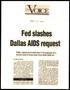 Primary view of [Clipping: Fed slashes Dallas AIDS request]