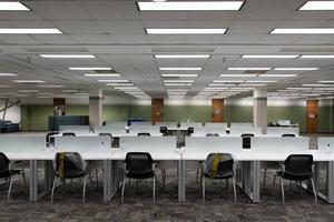 Primary view of object titled '[Willis Library workstations after first floor renovations, 5]'.