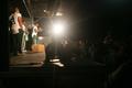 Photograph: [Photograph of North Texas football players on stage at pep rally]