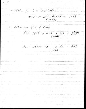 Primary view of object titled '[Handwritten note sheet]'.