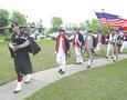 Photograph: [TXSSAR Color Guard at John Abston graveside ceremony, 2]
