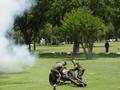 Photograph: [Soldiers shoot cannon at TXSSAR event, 2]