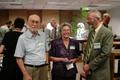 Photograph: [Faculty members at Willis Library new faculty reception, 3]