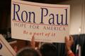 Photograph: [Photograph of a Ron Paul sign]