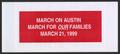 Pamphlet: [1999 LGRL March on Austin pamphlet]