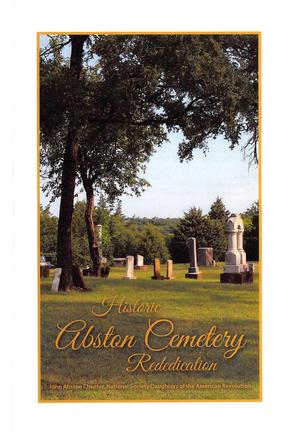 Primary view of object titled '[Program: Historic Abston Cemetery Rededication]'.