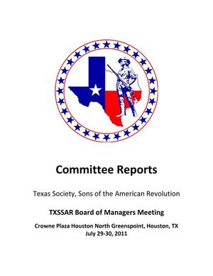Primary view of object titled '[TXSSAR Committee Reports: July 29 - 30, 2011]'.
