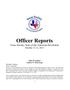 Report: [TXSSAR Officer Reports: October 12 - 13, 2013]