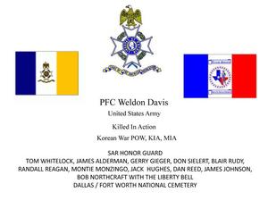Primary view of object titled '[Funeral for Weldon Davis at DFW National Cemetery, 2]'.