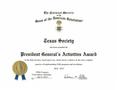 Text: [President General's Activities Award to the Texas Society, Sons of t…