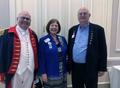 Photograph: [Ron Carter with Meg and John Anderson at joint DAR-SAR meeting, May …