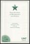 Primary view of [Commencement Program for University of North Texas, September 9,2012]