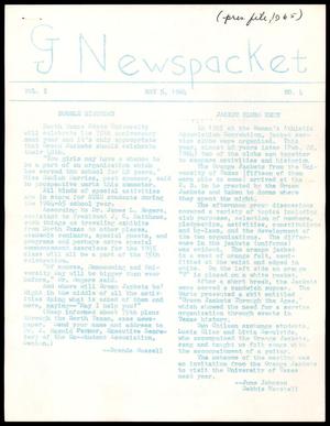 Primary view of object titled '[G Newspacket- Vol. 1, No. 4]'.