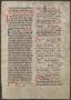 Thumbnail image of item number 1 in: '[Manuscript Leaf from 15th Century, Germany]'.