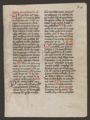 Primary view of [Manuscript Leaf from the 15th Century, France]