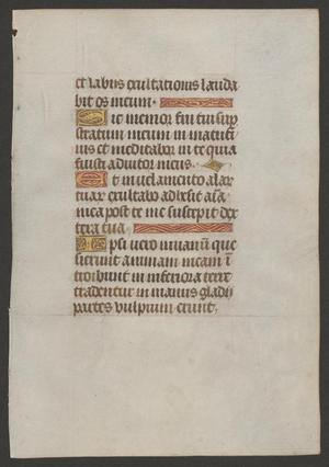 Primary view of object titled '[Leaf from 15th Century Breviary, France]'.