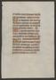 Thumbnail image of item number 1 in: '[Leaf from 15th Century Breviary, France]'.