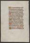 Thumbnail image of item number 2 in: '[Leaf from 15th Century Breviary, France]'.