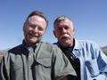 Thumbnail image of item number 1 in: '[Craig Hillis and Steven Fromholz at Terlingua Cemetery]'.