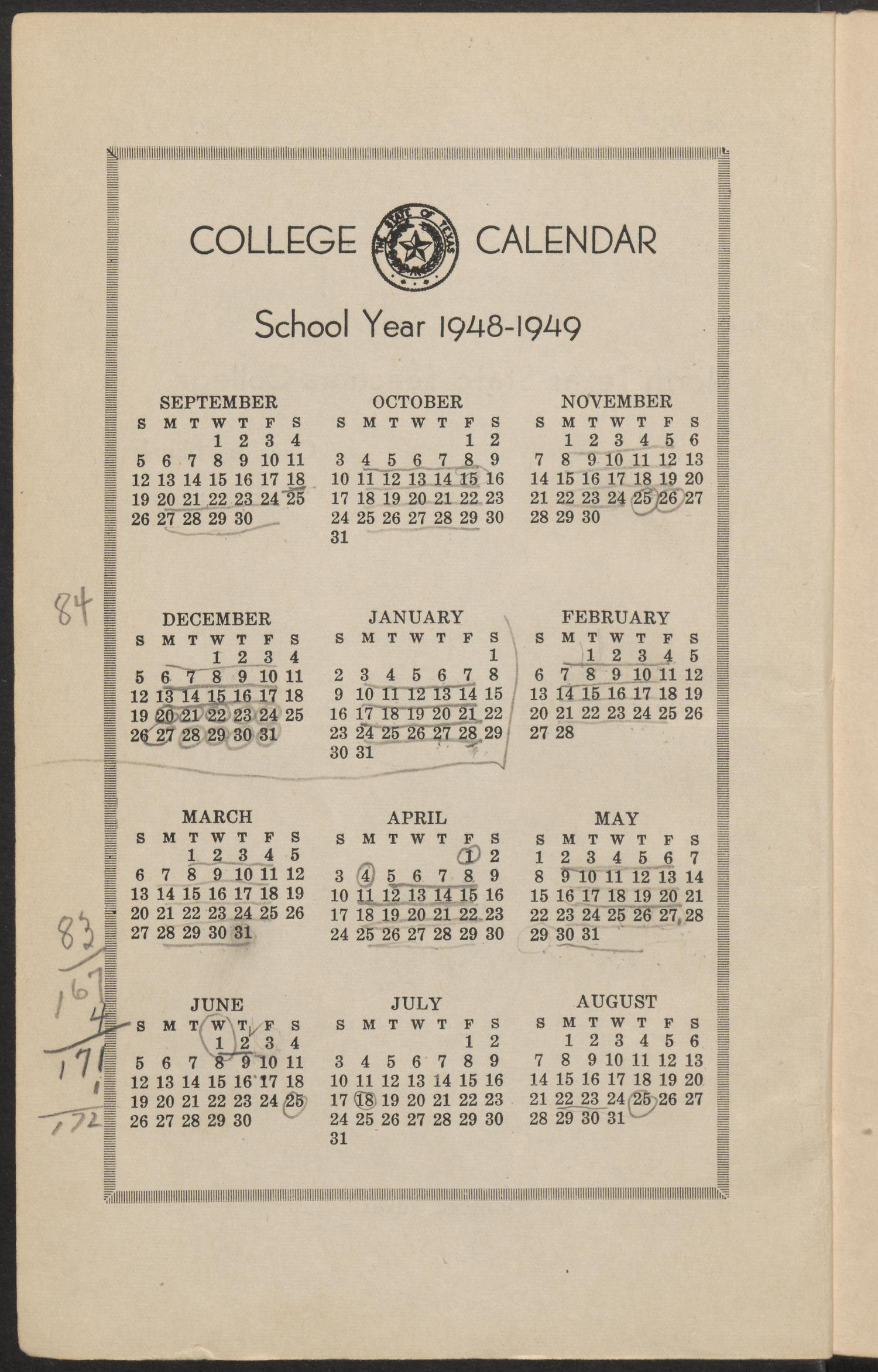 Catalog of North Texas State Teachers College: 1948-1949
                                                
                                                    2
                                                