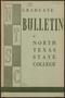 Book: Catalog of North Texas State College: 1956-1957, Graduate