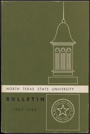 Primary view of object titled 'Catalog of North Texas State University: 1967-1968, Undergraduate'.