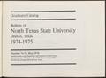 Thumbnail image of item number 3 in: 'Catalog of North Texas State University: 1974-1975, Graduate'.