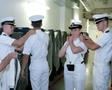 Photograph: [Naval ROTC at John Hurst reception]