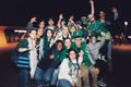 Photograph: [UNT students at 2002 New Orleans Bowl]