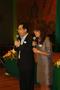 Photograph: [Smarom and Kallaya speak at UNT alumni party in Bangkok, closeup]