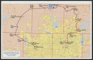Primary view of object titled '[Lone Star Ride 2002 route map]'.