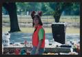 Photograph: [Pit #1 manager by various snacks: Lone Star Ride 2002 event photo]