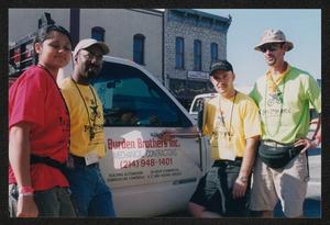 Primary view of object titled '[Burden Brothers Inc. crew: Lone Star Ride 2002 event photo]'.