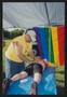 Photograph: [Cyclist receiving a lower back massage: Lone Star Ride 2003 event ph…