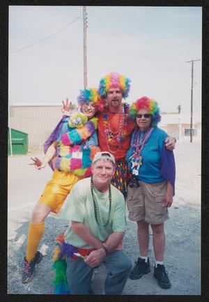 Primary view of object titled '[Rainbow wigs: Lone Star Ride 2004 event photo]'.